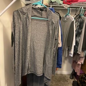 Gray cardigan